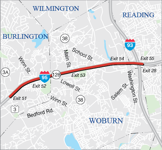 Burlington and Woburn: Interstate Maintenance and Related Work on Interstate 95